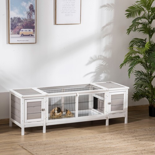 Wooden rabbit hutch - hutch,, guinea