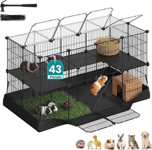 Pawhut guinea pig - pig, cage,