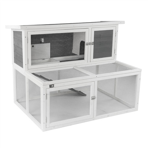 Kct 4ft rabbit hutch - rabbit, double