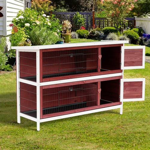 Rabbit hutch tier guinea - 2-tier,