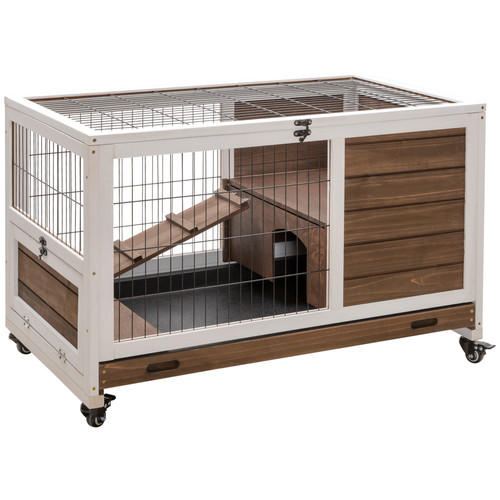 Pawhut wood indoor - indoor, rabbit