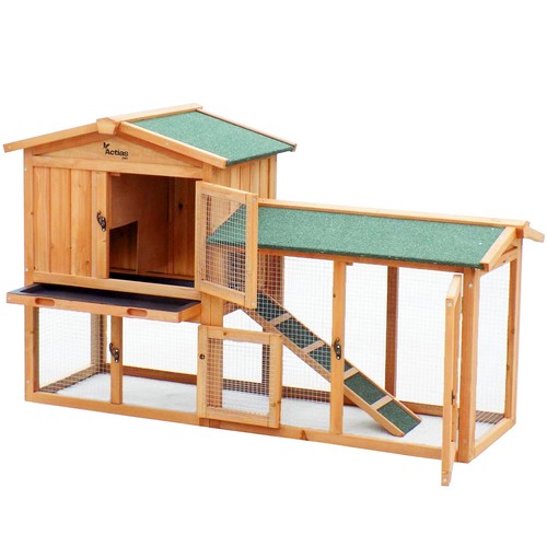 Wooden pet rabbit - hutch, bunny