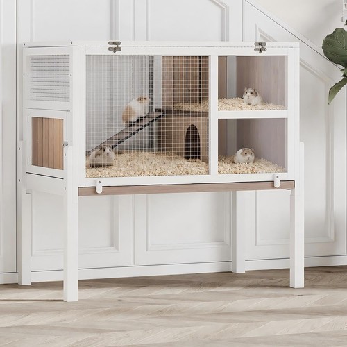 Wooden rabbit hutch - wooden,