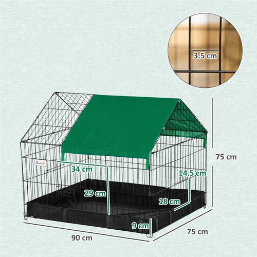 Pawhut rabbit cage - pawhut, guinea