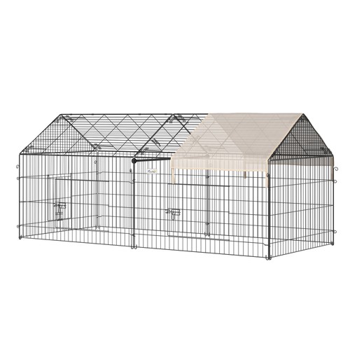 Pawhut rabbit run guinea pig - rabbit,