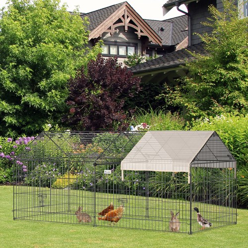 Pawhut rabbit run guinea pig - pawhut,
