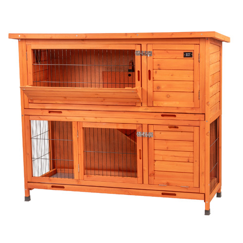 4ft large rabbit - hutch, run
